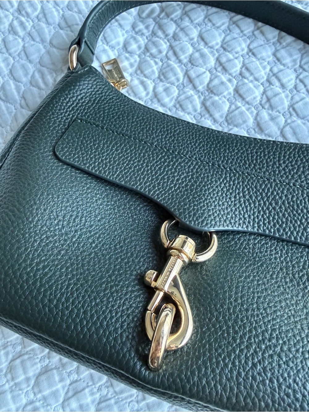 Rebecca Minkoff Megan Mini Leather Shoulder Bag Green - Picture 4 of 9